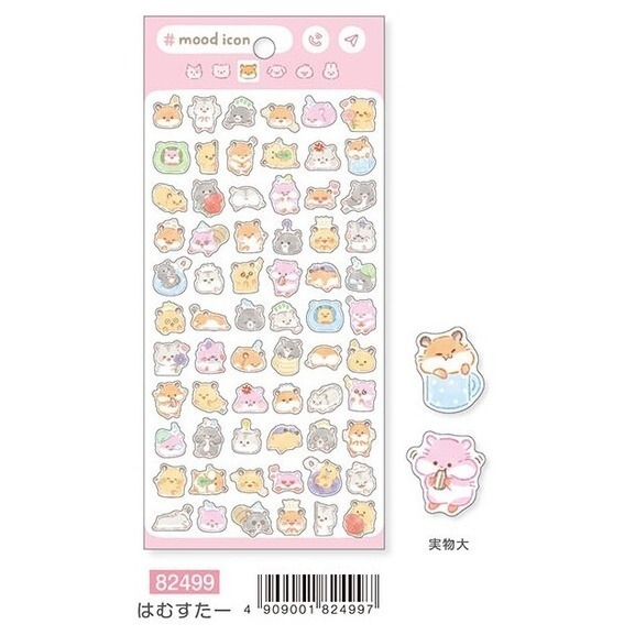*激動小鹿*<現貨>日本 MIND WAVE 貼紙 Mood Icon Sticker 心情圖示透明貼紙 2025新品-規格圖7