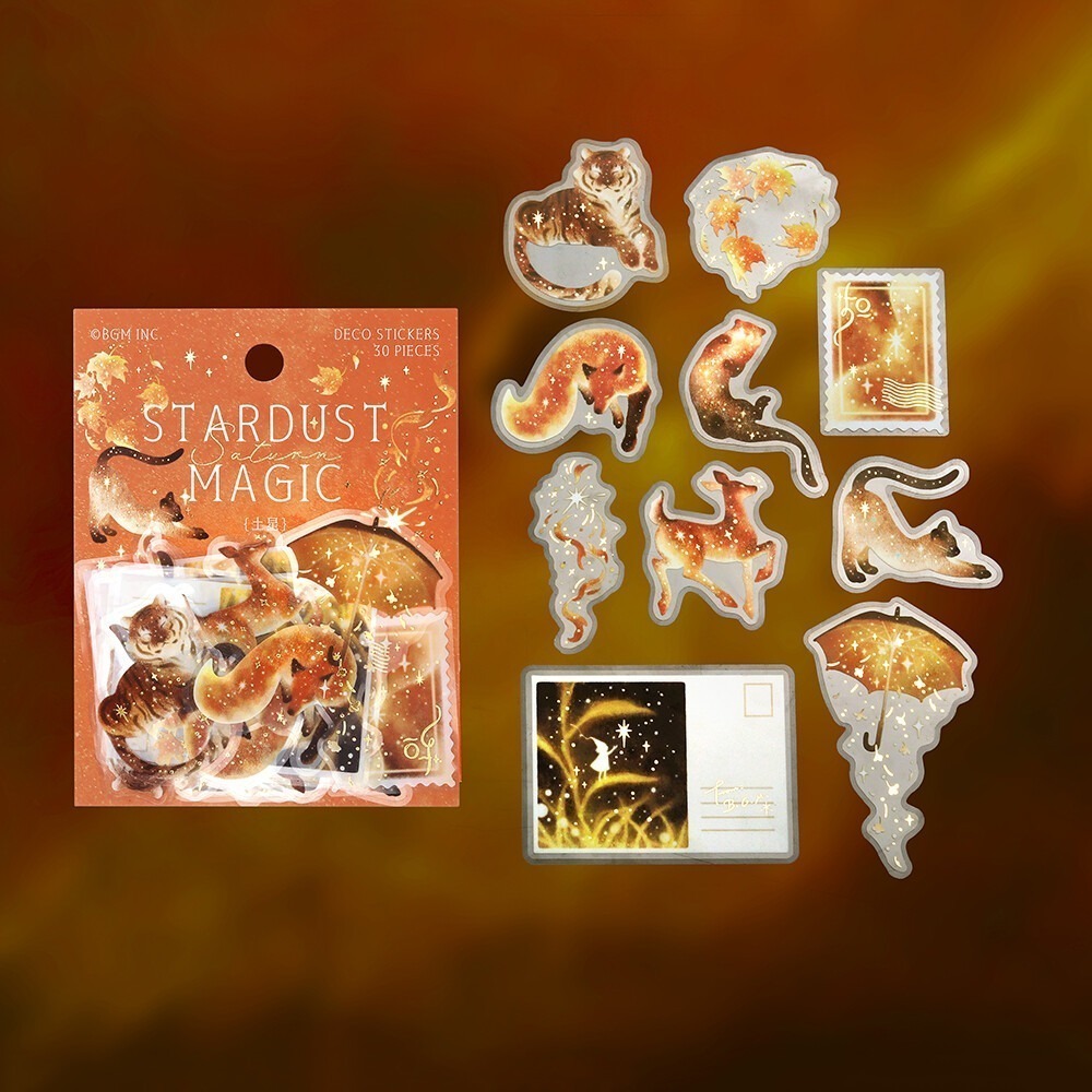 *激動小鹿*<現貨>日本 BGM pet 貼紙包 星塵魔法第二彈 系列 BGM貼紙 2025年新品貼紙-規格圖9