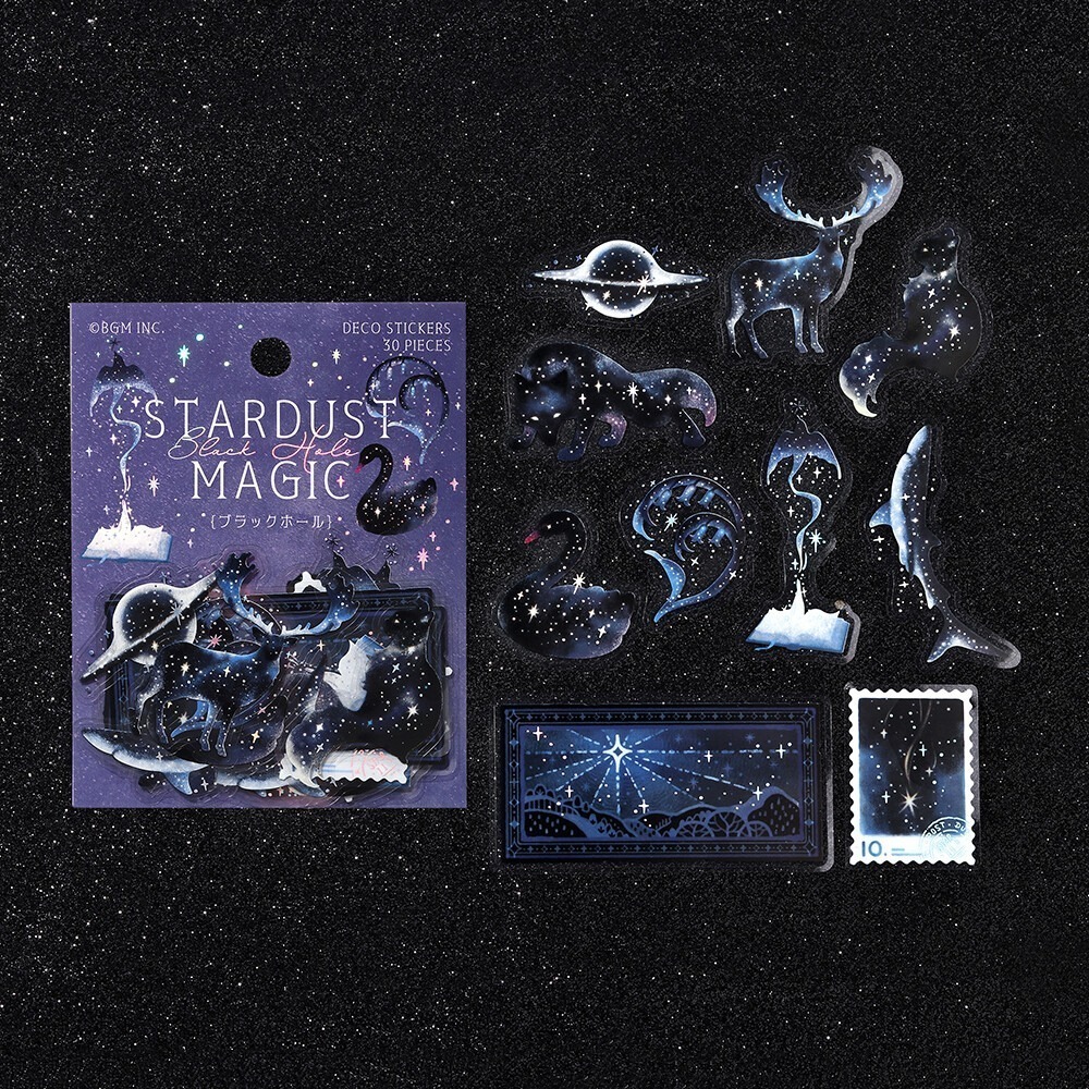 *激動小鹿*<現貨>日本 BGM pet 貼紙包 星塵魔法第二彈 系列 BGM貼紙 2025年新品貼紙-規格圖9