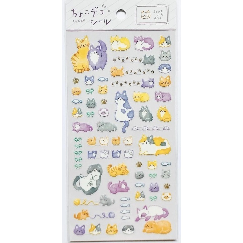 *激動小鹿*<現貨>日本 MIND WAVE 貼紙 透明pet貼紙 Choko Deco 系列 2025年新品-規格圖5