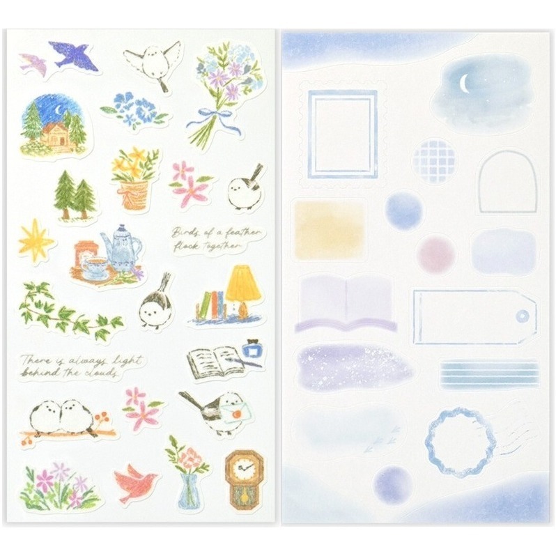 *激動小鹿*<現貨>日本 NB社 貼紙 let＇s decorate ( 2張入一組) 系列 貼紙 日本 2025新品-細節圖2