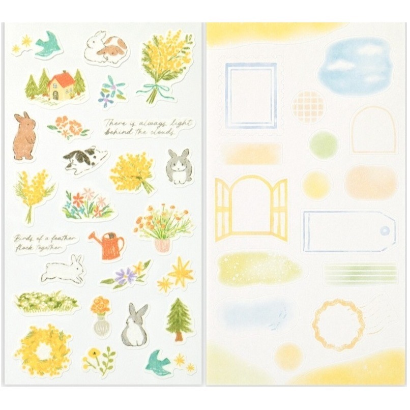 *激動小鹿*<現貨>日本 NB社 貼紙 let＇s decorate ( 2張入一組) 系列 貼紙 日本 2025新品-細節圖3