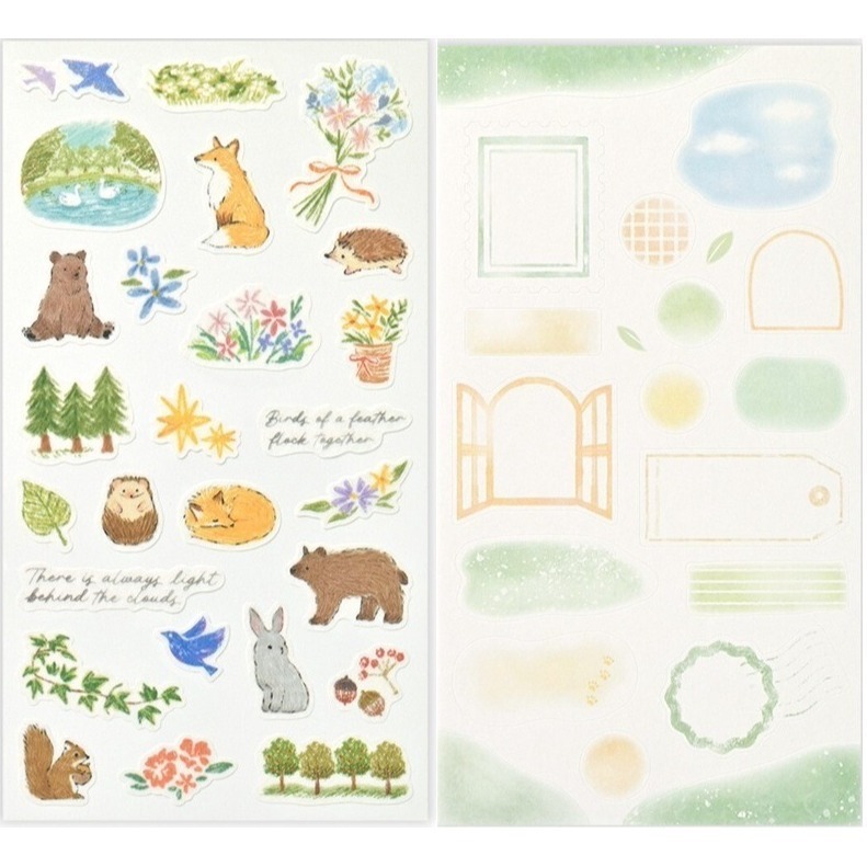 *激動小鹿*<現貨>日本 NB社 貼紙 let＇s decorate ( 2張入一組) 系列 貼紙 日本 2025新品-細節圖5