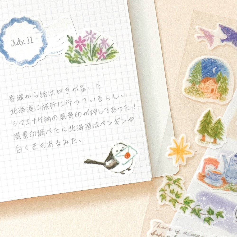 *激動小鹿*<現貨>日本 NB社 貼紙 let＇s decorate ( 2張入一組) 系列 貼紙 日本 2025新品-細節圖7