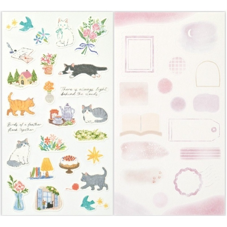 *激動小鹿*<現貨>日本 NB社 貼紙 let＇s decorate ( 2張入一組) 系列 貼紙 日本 2025新品-細節圖4