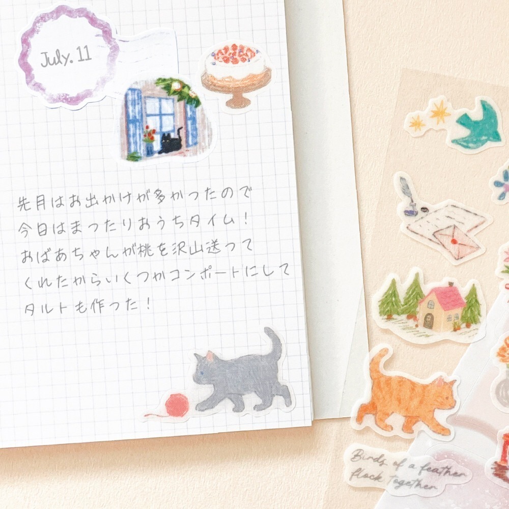*激動小鹿*<現貨>日本 NB社 貼紙 let＇s decorate ( 2張入一組) 系列 貼紙 日本 2025新品-細節圖11