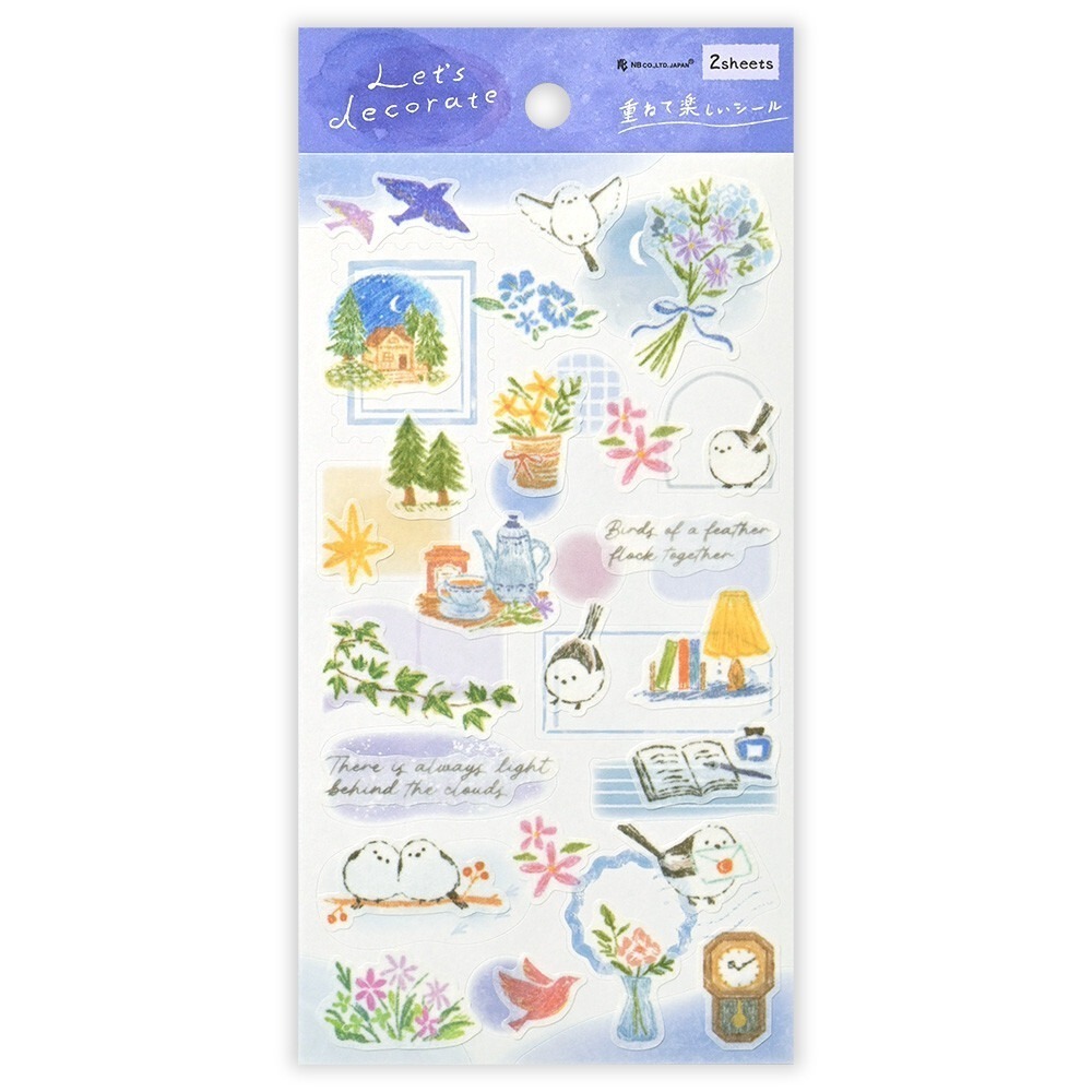 *激動小鹿*<現貨>日本 NB社 貼紙 let＇s decorate ( 2張入一組) 系列 貼紙 日本 2025新品-規格圖11