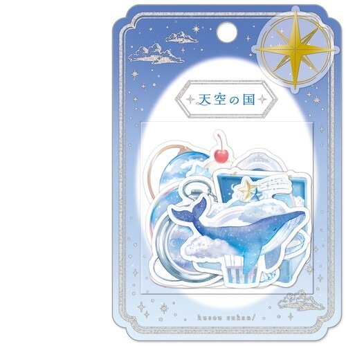 *激動小鹿*<現貨>日本 Q-Lia 空想圖鑑第二彈 系列 燙金 描圖紙材質 貼紙包 描圖紙貼紙 貼紙 2025新品-規格圖7