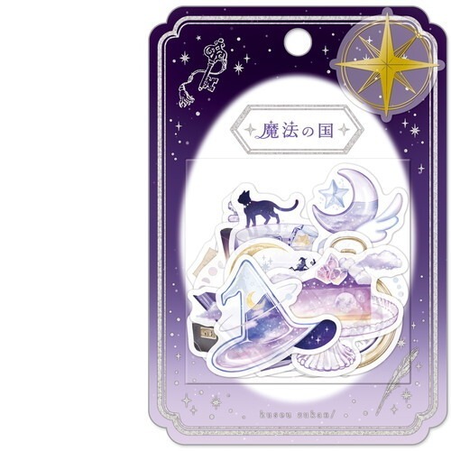 *激動小鹿*<現貨>日本 Q-Lia 空想圖鑑第二彈 系列 燙金 描圖紙材質 貼紙包 描圖紙貼紙 貼紙 2025新品-規格圖7