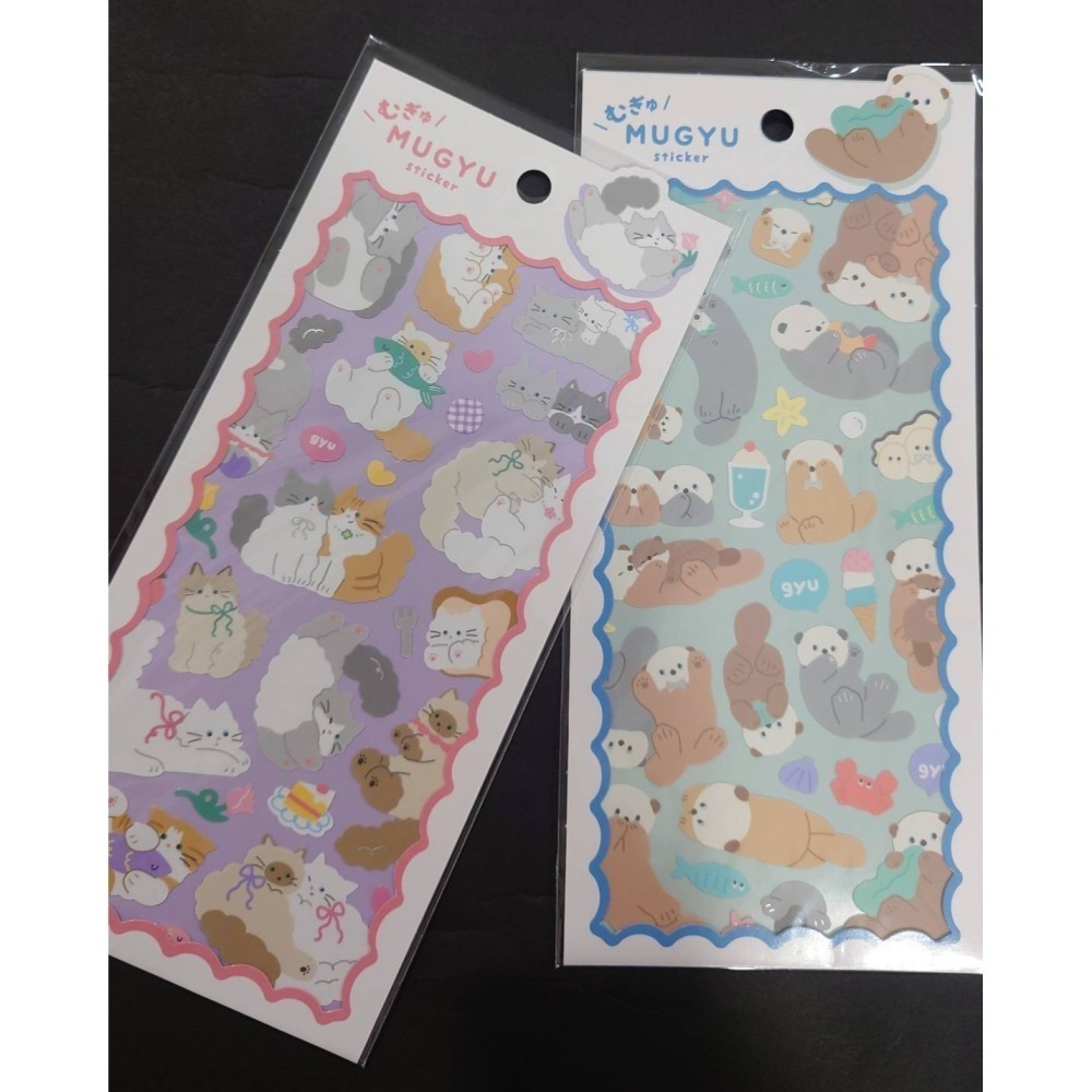 *激動小鹿*日本 Q-LiA 貼紙 MUGYU sticker 擁抱貼紙 日本進口貼紙 Q-LIA 2025年新品-細節圖9