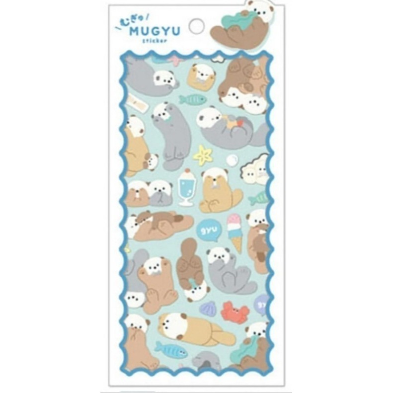 *激動小鹿*日本 Q-LiA 貼紙 MUGYU sticker 擁抱貼紙 日本進口貼紙 Q-LIA 2025年新品-規格圖9
