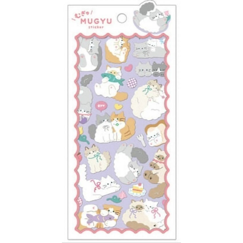 *激動小鹿*日本 Q-LiA 貼紙 MUGYU sticker 擁抱貼紙 日本進口貼紙 Q-LIA 2025年新品-規格圖9