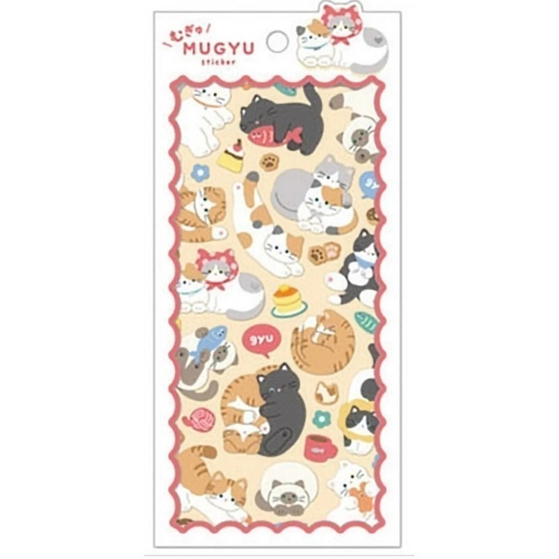 *激動小鹿*日本 Q-LiA 貼紙 MUGYU sticker 擁抱貼紙 日本進口貼紙 Q-LIA 2025年新品-規格圖9