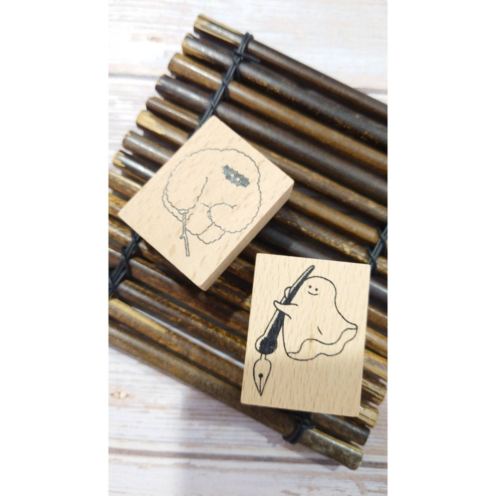 *激動小鹿* 日本 amifa  印章 木頭印章 木製印章  152401 神秘的傳訊生物系列 2025新品-細節圖4