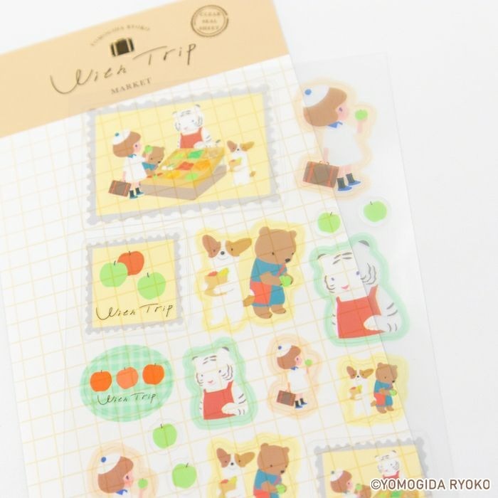 *激動小鹿*日本 古川紙工 x Ryoko Yomogida 迷你信封信紙 with trip 系列  古川紙工-細節圖8