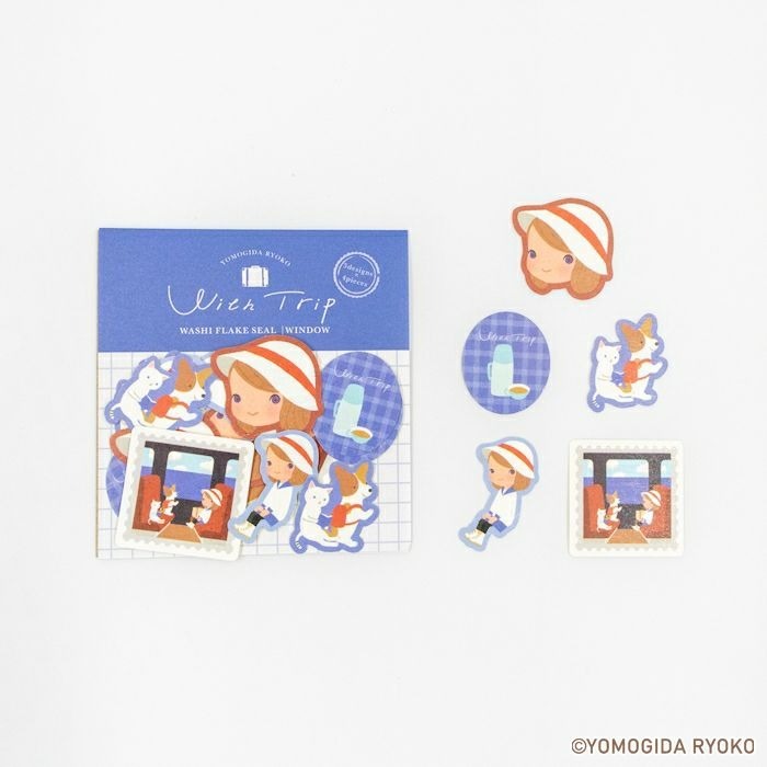 *激動小鹿*日本 古川紙工 x Ryoko Yomogida 貼紙包  with trip 系列  古川紙工 貼紙-細節圖4