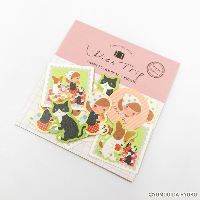 *激動小鹿*日本 古川紙工 x Ryoko Yomogida 貼紙包  with trip 系列  古川紙工 貼紙-細節圖9