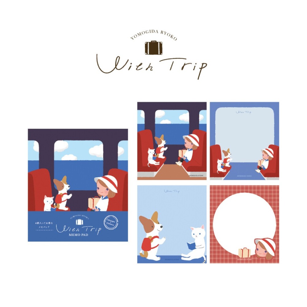 *激動小鹿* 日本製 古川紙工 x Ryoko Yomogida 全彩 便條紙 留言紙 memo 2025新品數量限定-細節圖2