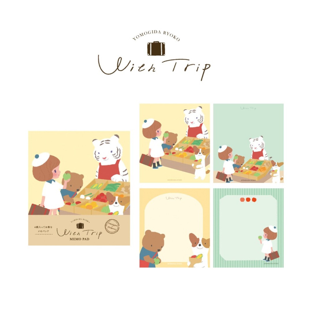 *激動小鹿* 日本製 古川紙工 x Ryoko Yomogida 全彩 便條紙 留言紙 memo 2025新品數量限定-細節圖3