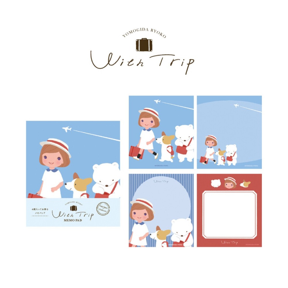 *激動小鹿* 日本製 古川紙工 x Ryoko Yomogida 全彩 便條紙 留言紙 memo 2025新品數量限定-細節圖4