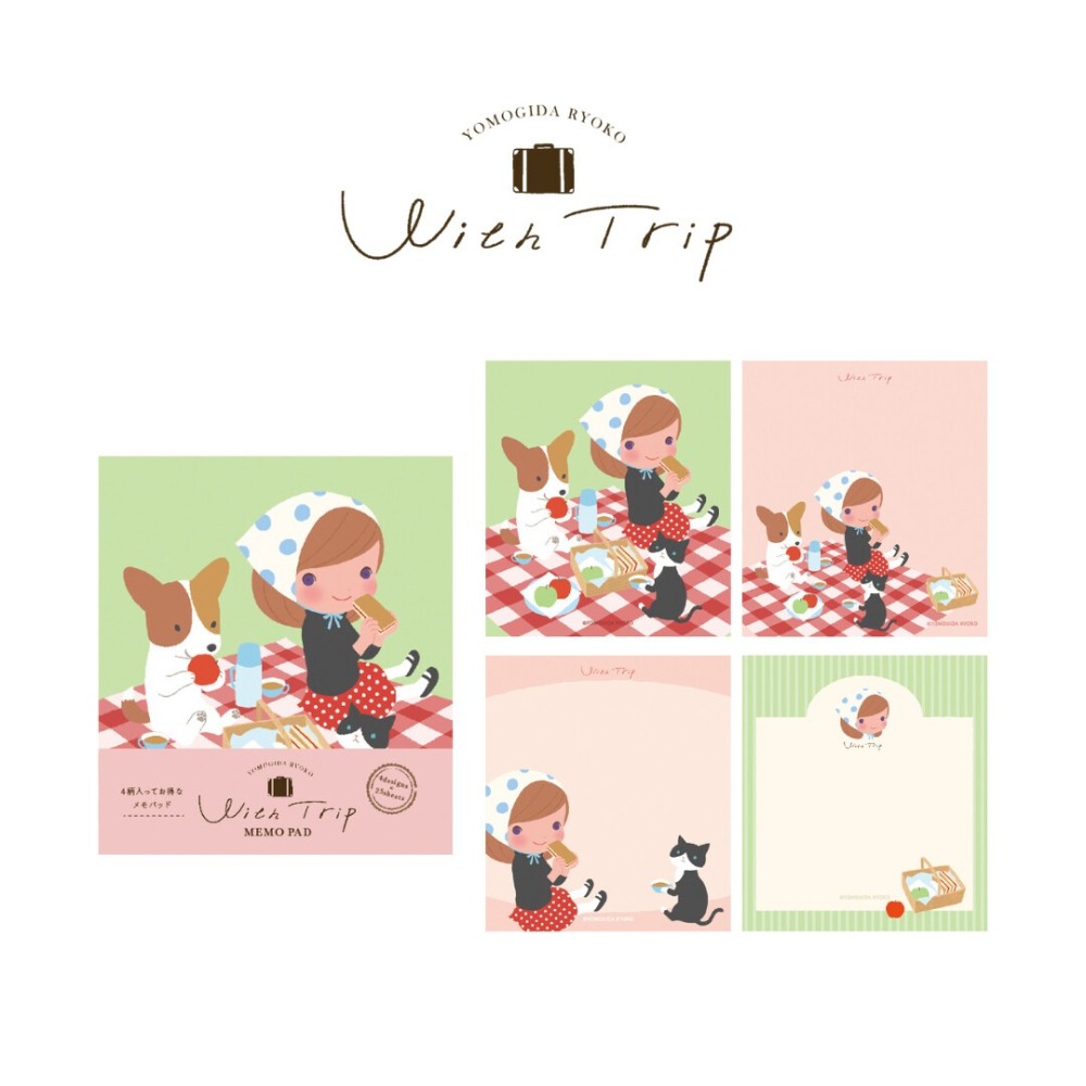 *激動小鹿* 日本製 古川紙工 x Ryoko Yomogida 全彩 便條紙 留言紙 memo 2025新品數量限定-細節圖5
