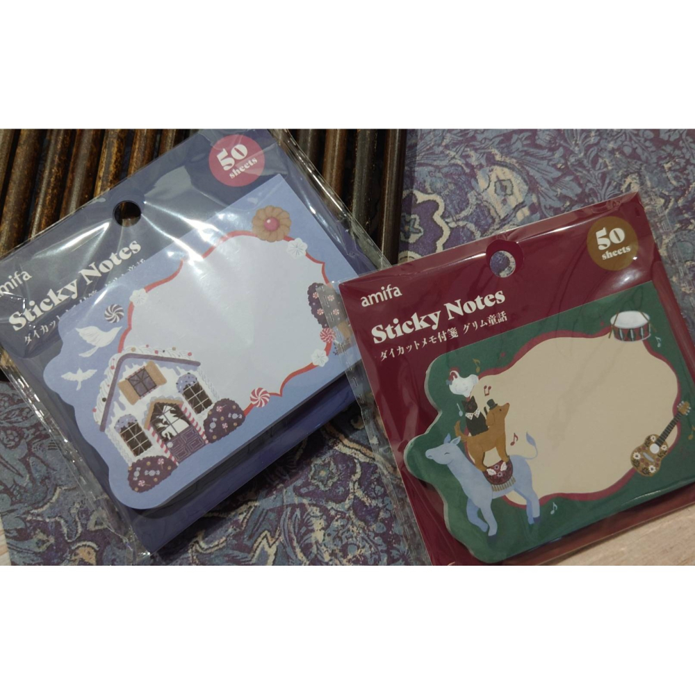 *激動小鹿*日本 amifa Notes 格林童話 153767 便利貼 2025新品 迷你便條紙 sticky-細節圖2