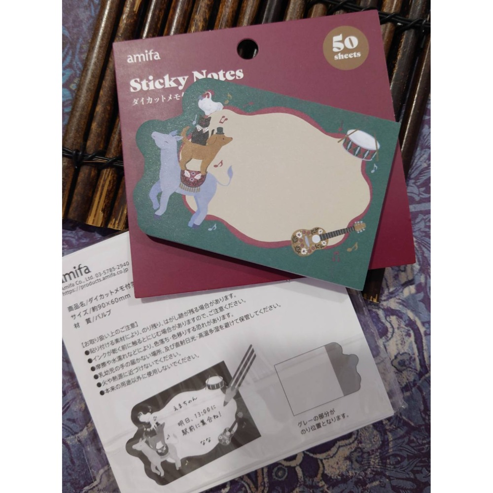 *激動小鹿*日本 amifa Notes 格林童話 153767 便利貼 2025新品 迷你便條紙 sticky-規格圖4
