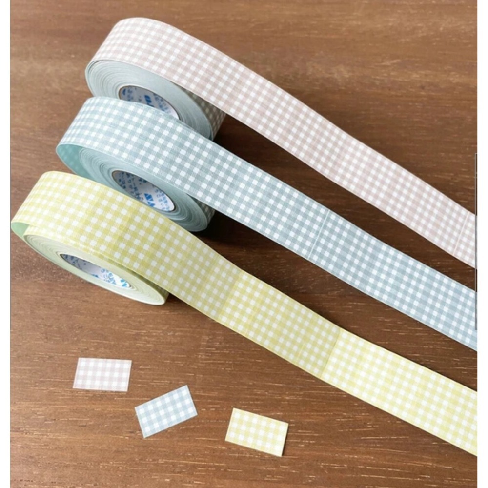 *激動小鹿*日本 Stamp Marche 標籤貼紙 原創設計 格紋款式 Ls033~Ls041系列 分裝賣場-細節圖3