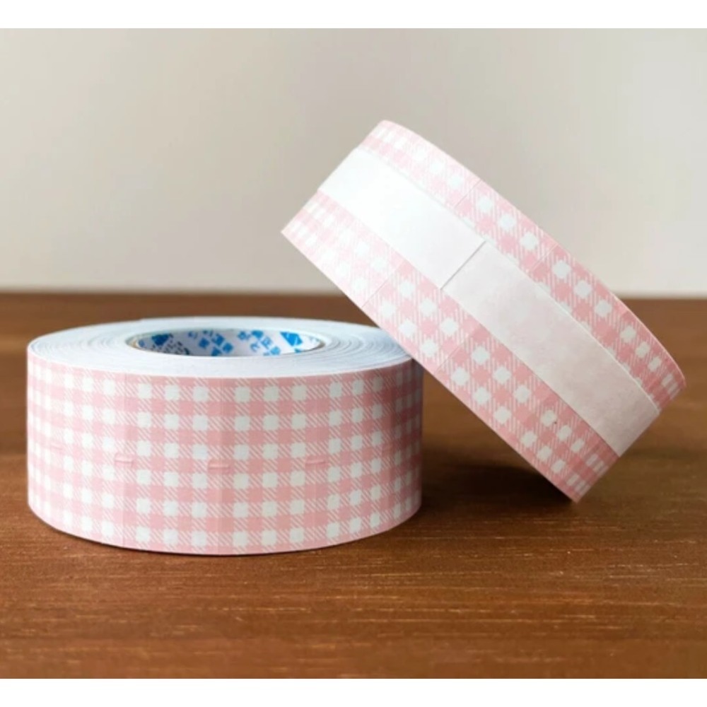 2)ls-034R 淡粉格紋