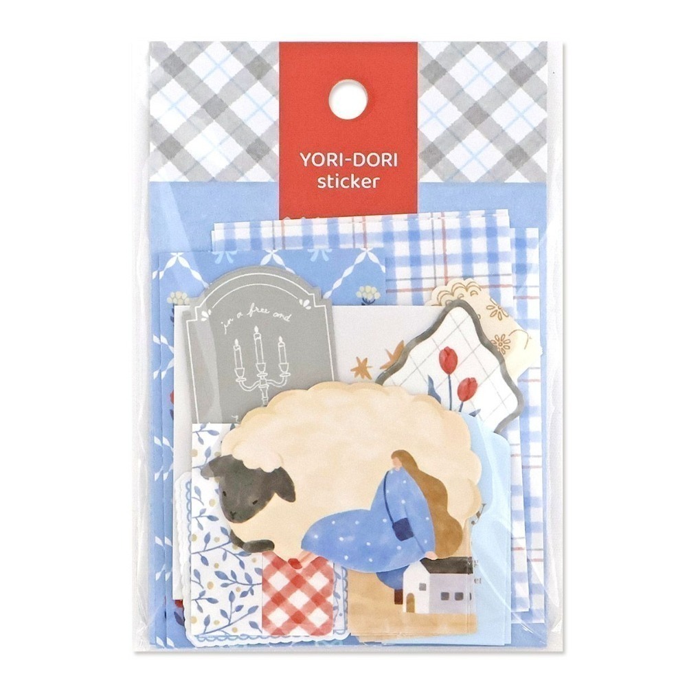 *激動小鹿*日本 Mind wave貼紙包 yori dori 貼紙 貼紙包  2025新品-規格圖5