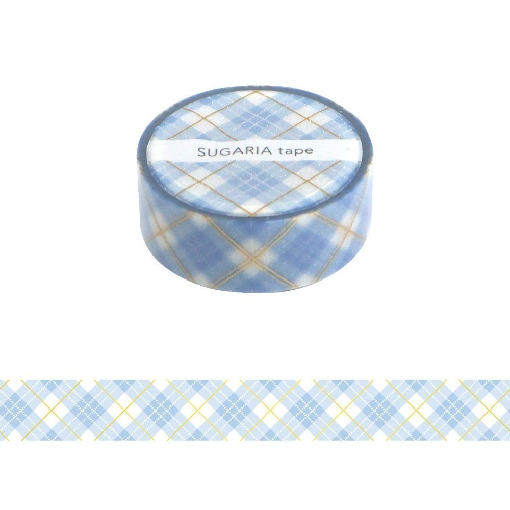 *激動小鹿**<現貨>日本 MIND WAVE 紙膠帶 Sugaria燙金 磨砂感 經典格子系列 mind wave-規格圖10