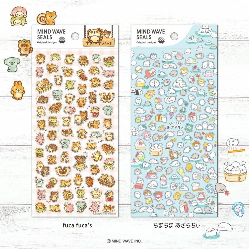 *激動小鹿*<現貨>日本 MIND WAVE 貼紙 透明pet貼紙 經典角色 系列 2025年新品-細節圖2