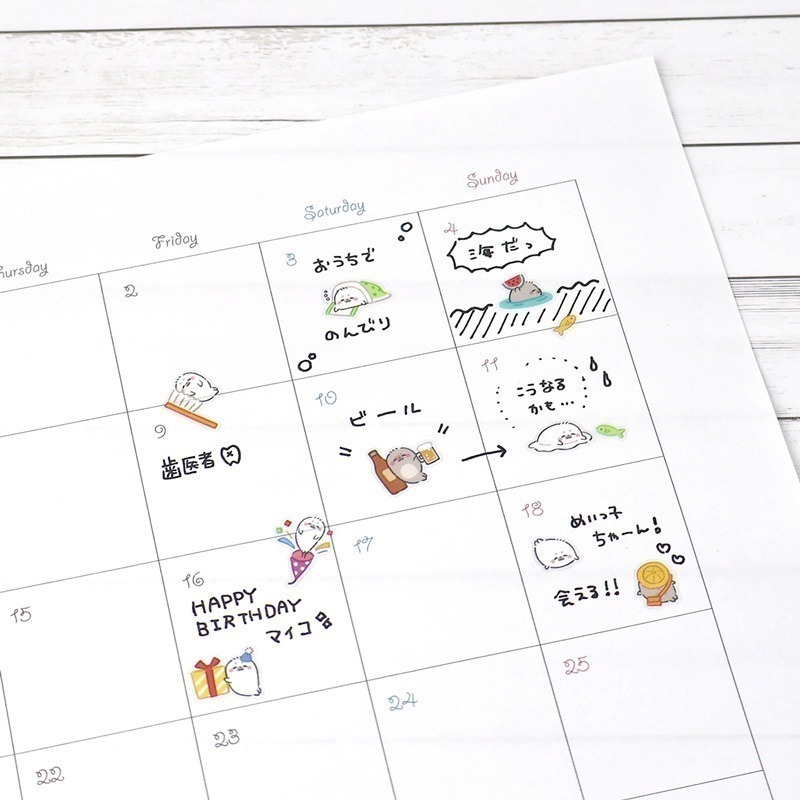 *激動小鹿*<現貨>日本 MIND WAVE 貼紙 透明pet貼紙 經典角色 系列 2025年新品-細節圖7