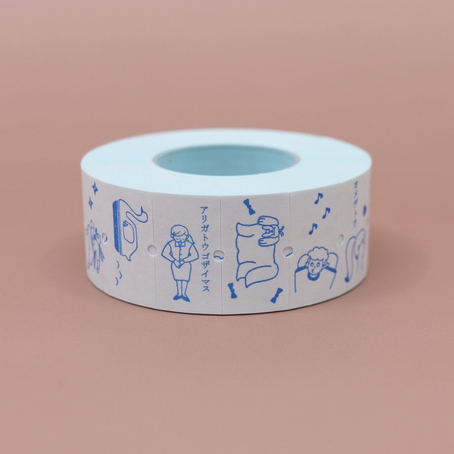 *激動小鹿* 日本 36 Sublo x 水縞 合作款標籤機貼紙 <分裝80張> 循環 標籤機貼紙 貼紙 分裝賣場-規格圖3