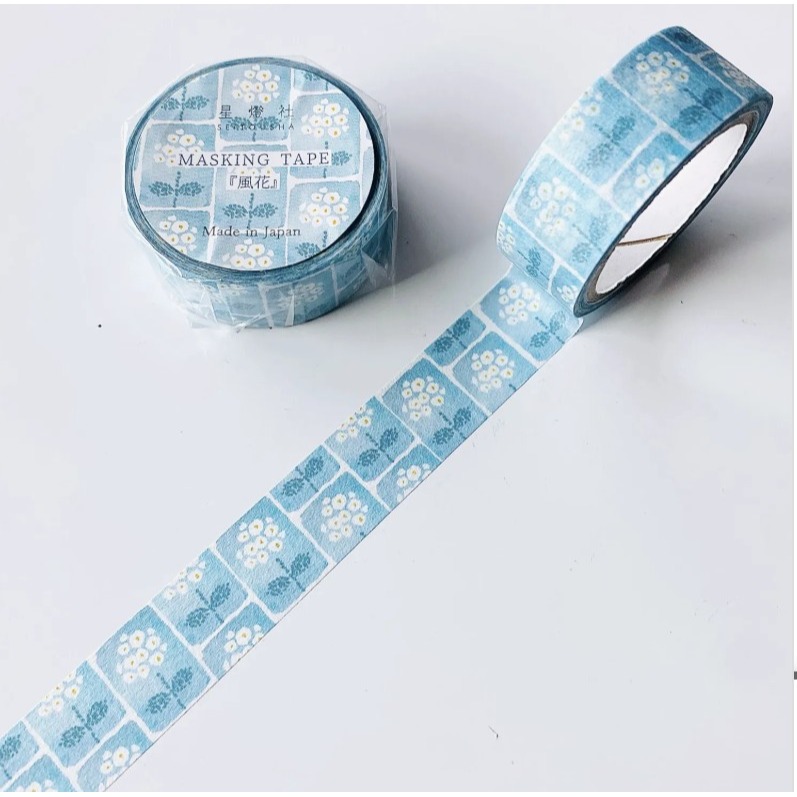 *激動小鹿* 日本 星燈社 紙膠帶 和紙膠帶 - 風花 MT5011 定番款式 設計紙膠帶-細節圖2