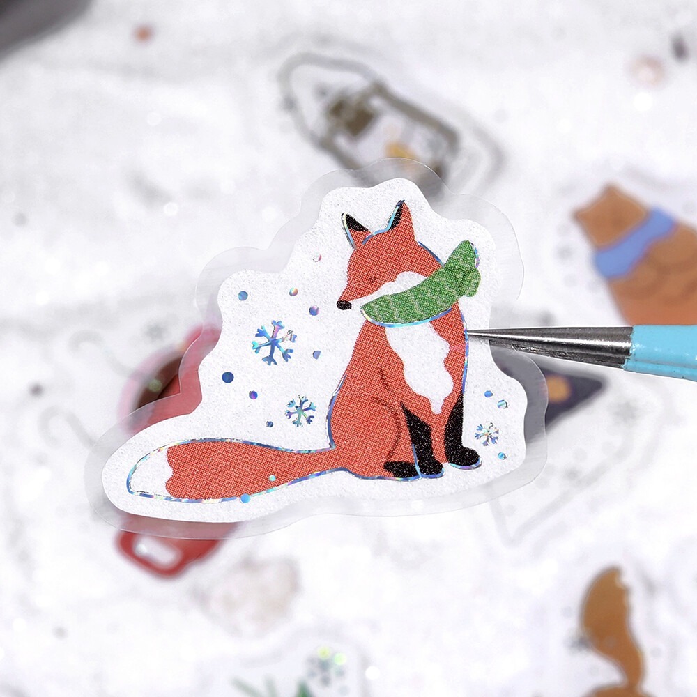 *激動小鹿*<現貨>日本 BGM 貼紙包 2025冬限定 燙金貼紙包 貼紙 數量限定款-細節圖4