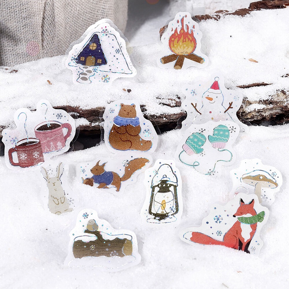 *激動小鹿*<現貨>日本 BGM 貼紙包 2025冬限定 燙金貼紙包 貼紙 數量限定款-細節圖5