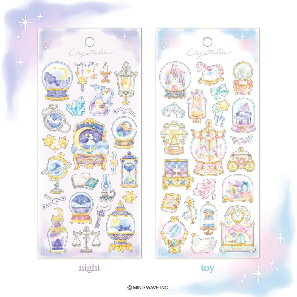 *激動小鹿*<現貨>日本 MIND WAVE 貼紙 透明pet貼紙 幻想世界系列 2025年新品-細節圖4