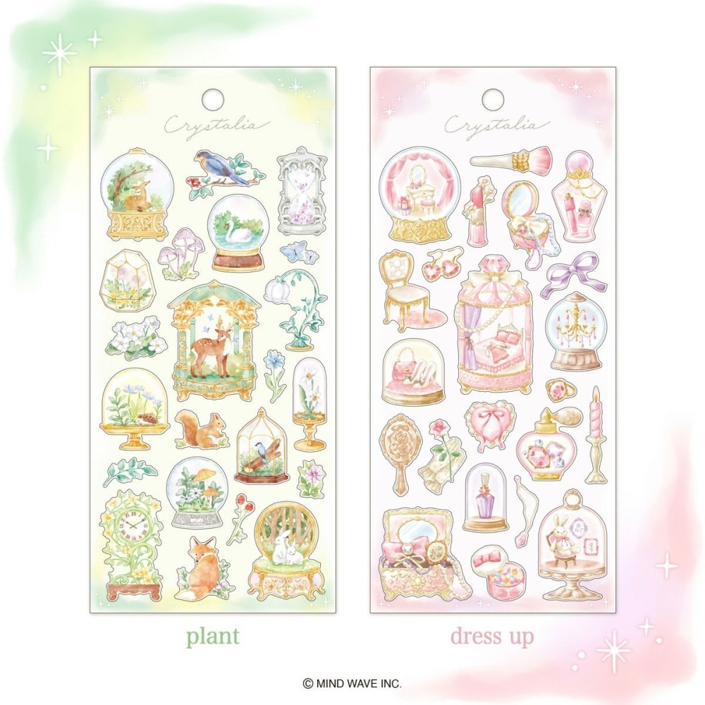 *激動小鹿*<現貨>日本 MIND WAVE 貼紙 透明pet貼紙 幻想世界系列 2025年新品-細節圖2