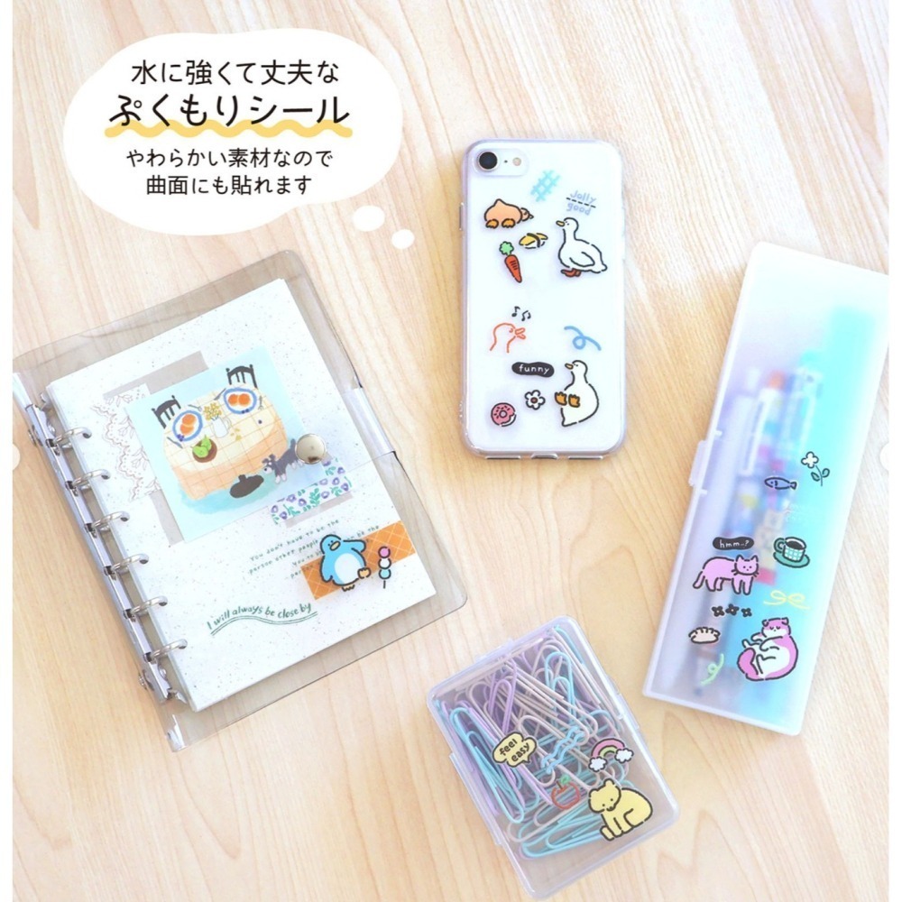 *激動小鹿*<現貨>日本 MIND WAVE 貼紙 Sano 動物線條圖插圖 系列 貼紙 2025新品-細節圖4