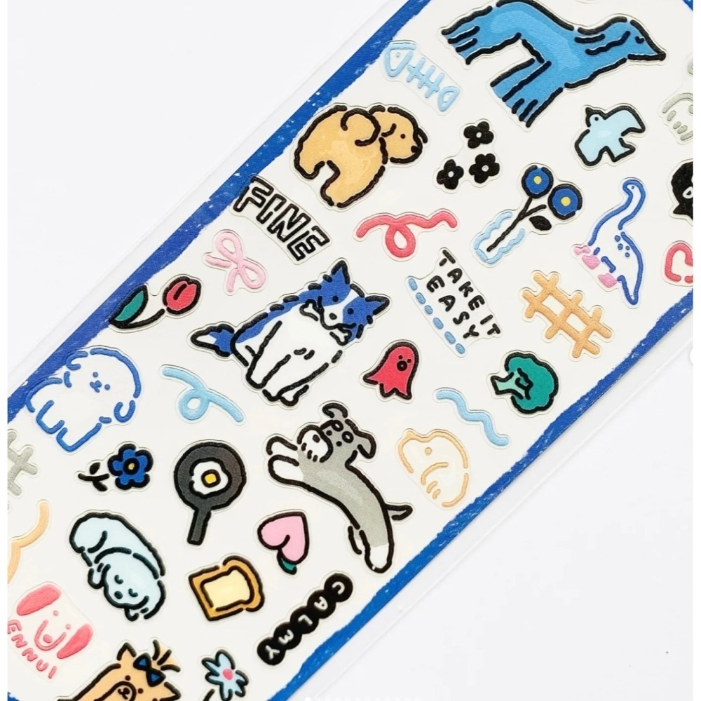 *激動小鹿*<現貨>日本 MIND WAVE 貼紙 Sano 動物線條圖插圖 系列 貼紙 2025新品-細節圖5