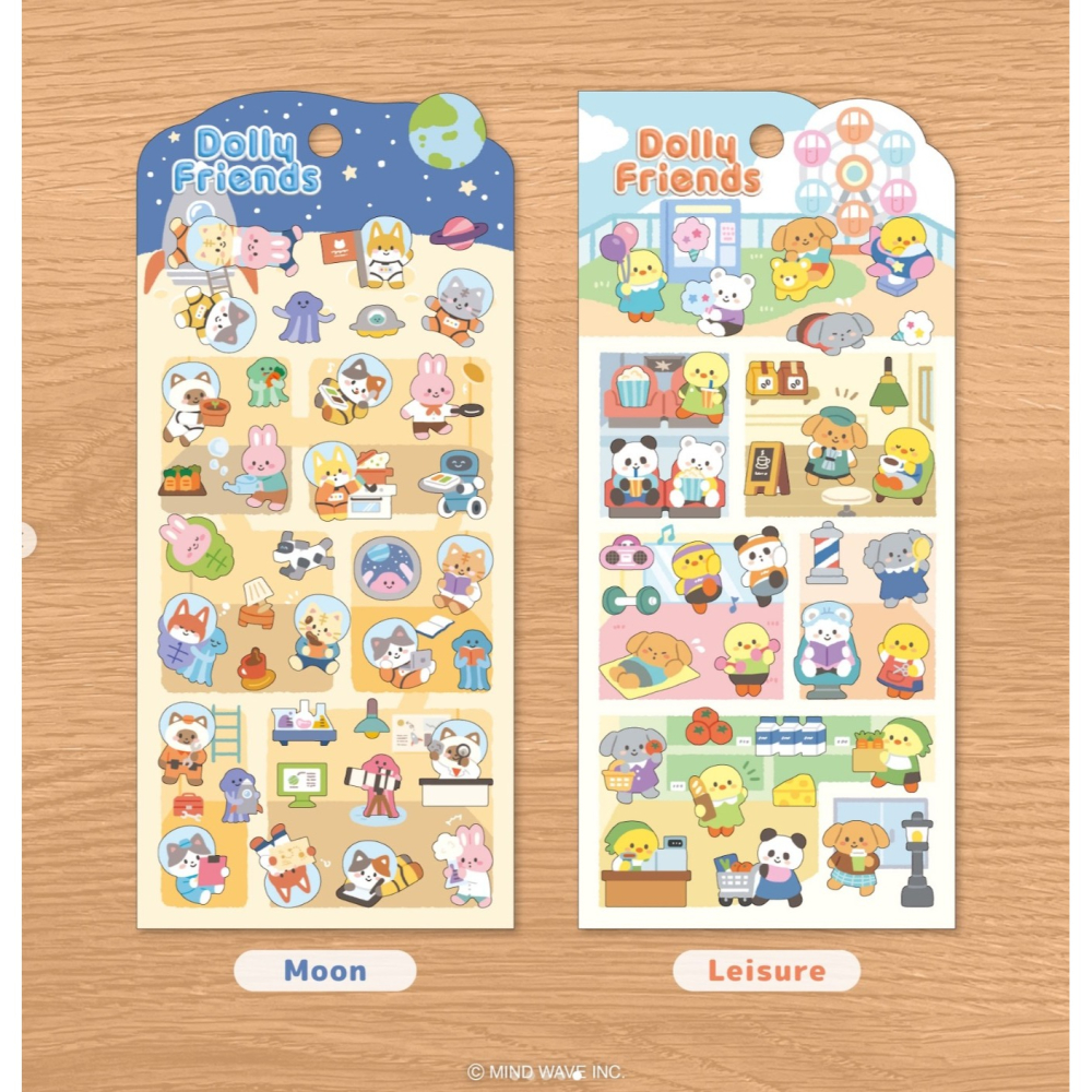 *激動小鹿*<現貨>日本 MIND WAVE 貼紙 Dolley friends系列 pvc 發泡立體貼紙 2025新品-細節圖4