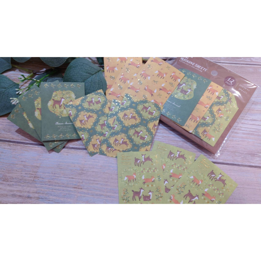 *激動小鹿*<現貨>日本 AMIFA 貼紙155068自剪自貼 迷你拼貼貼紙 經典動物系列 2025新品-細節圖6