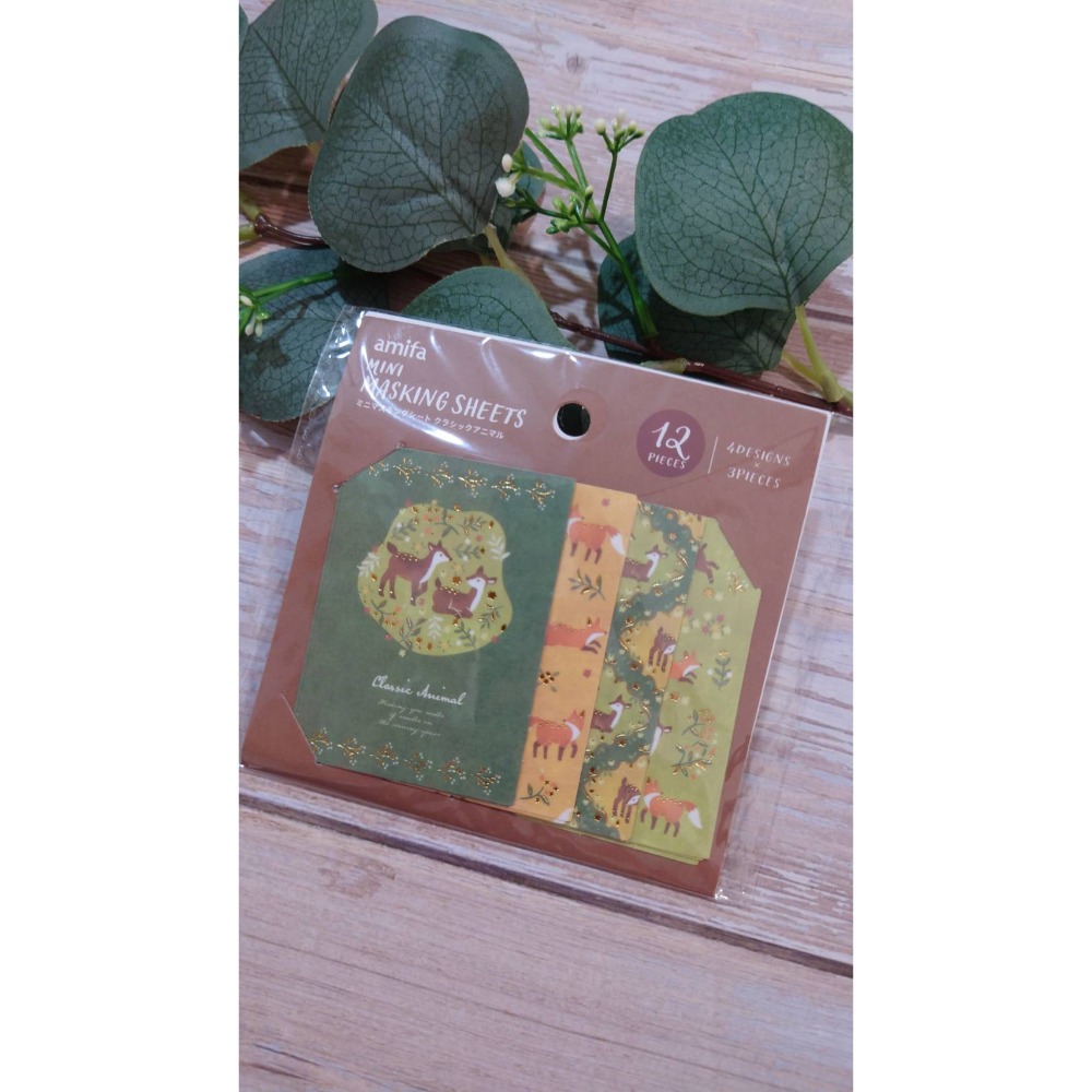 *激動小鹿*<現貨>日本 AMIFA 貼紙155068自剪自貼 迷你拼貼貼紙 經典動物系列 2025新品-規格圖7