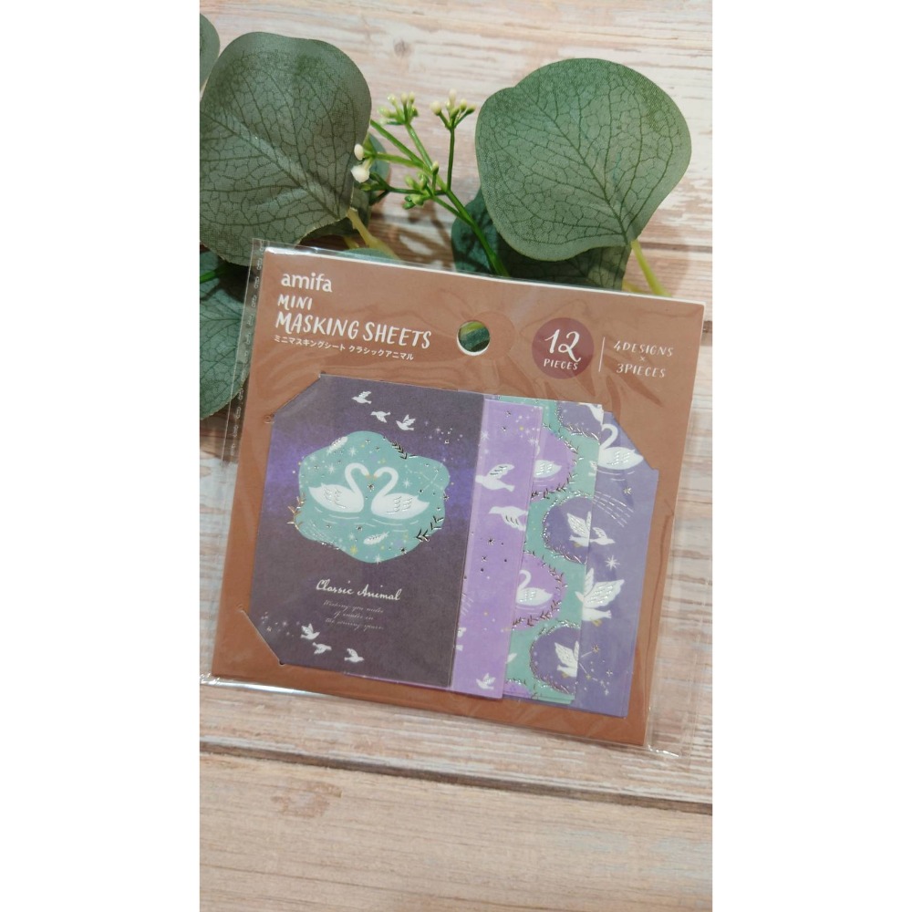 *激動小鹿*<現貨>日本 AMIFA 貼紙155068自剪自貼 迷你拼貼貼紙 經典動物系列 2025新品-規格圖7