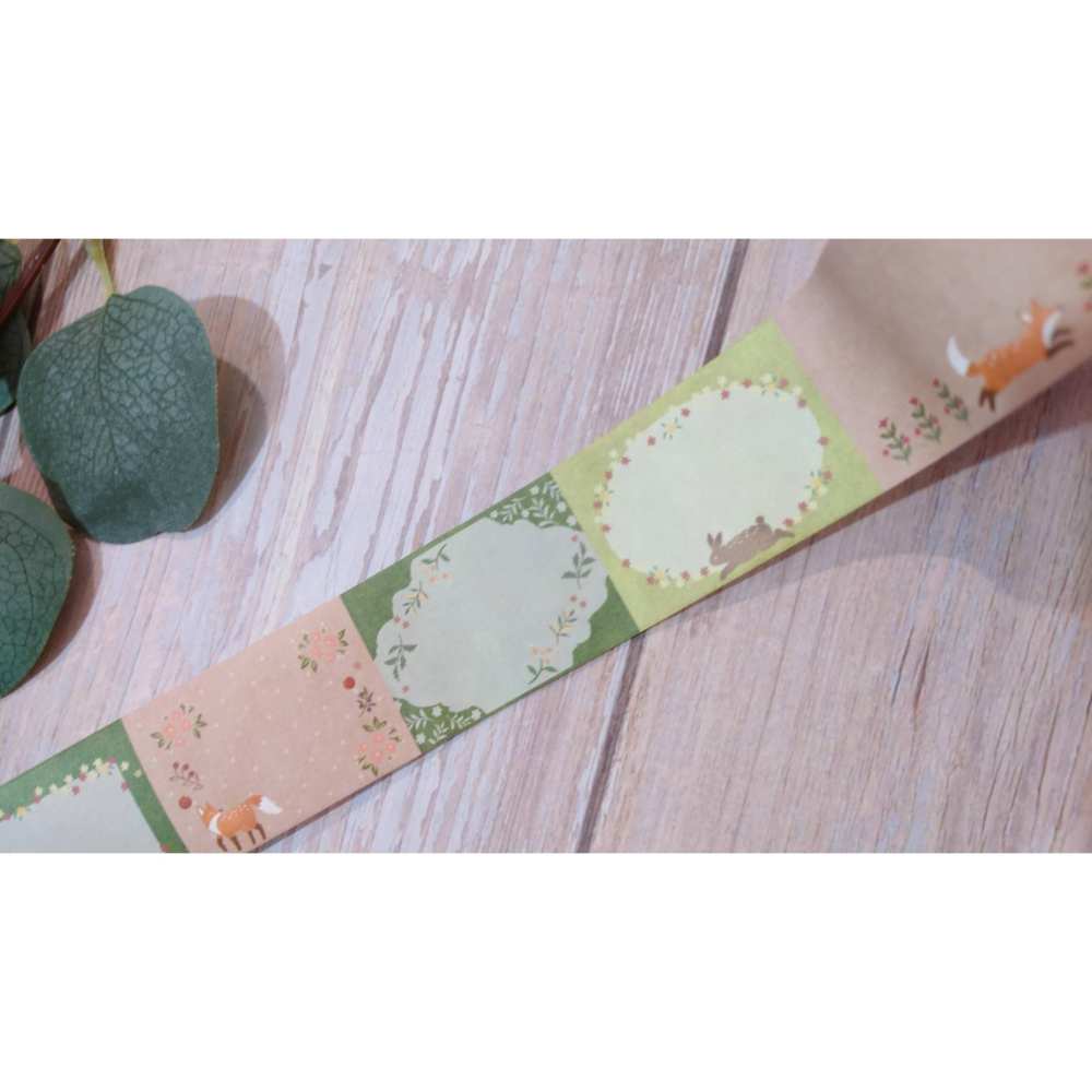 *激動小鹿*<現貨>日本 amifa 可書寫捲式便簽 155075 經典動物 日本原裝進口 捲式便簽貼紙-細節圖4