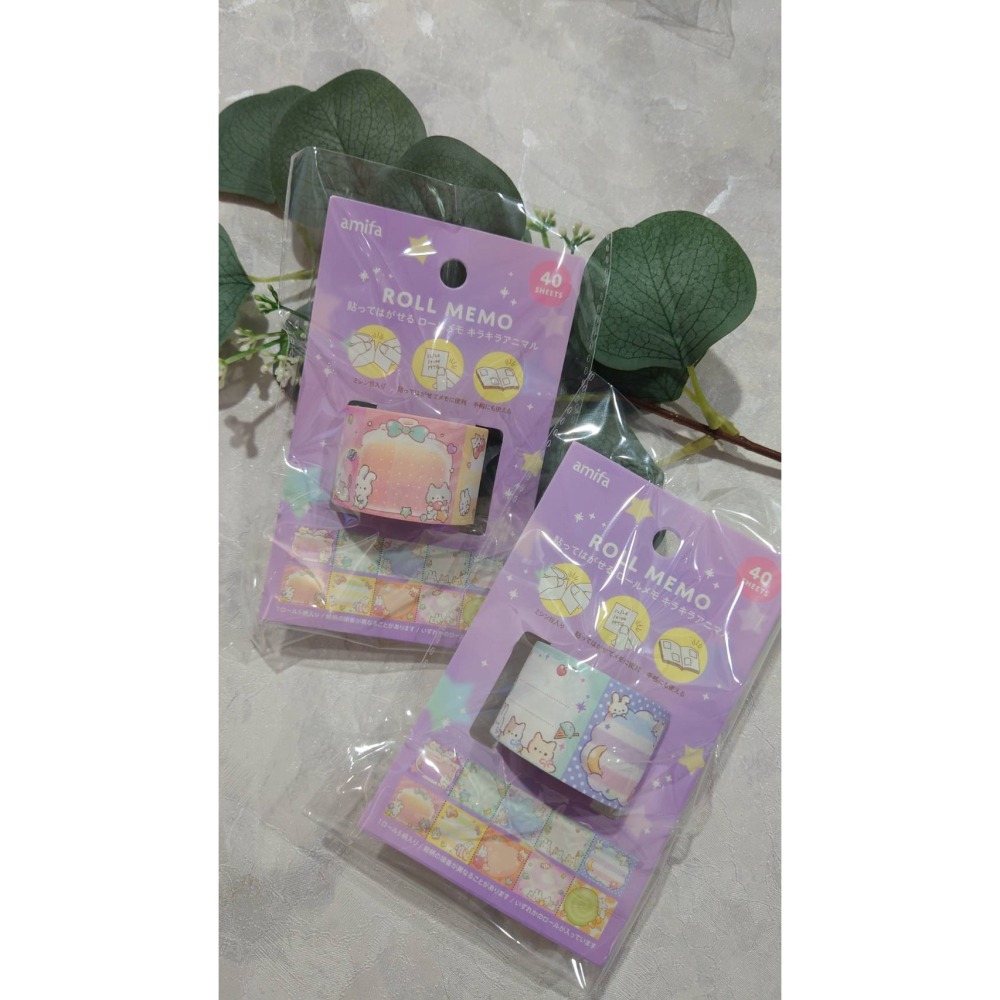 *激動小鹿*<現貨>日本 amifa 可書寫捲式便簽 155082 閃亮動物 日本原裝進口 捲式便簽貼紙-細節圖2