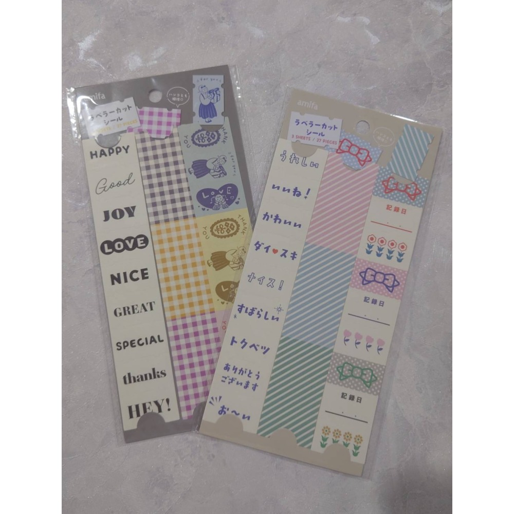 *激動小鹿*<現貨>日本 amifa 貼紙 157536 模切標籤 系列 日本進口貼紙 2025新品-細節圖2