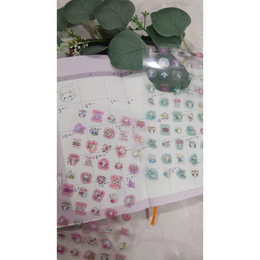 *激動小鹿*<現貨>日本 amifa 貼紙 154238 行事曆貼紙 應援活動 pet貼紙 日本進口貼紙-細節圖2
