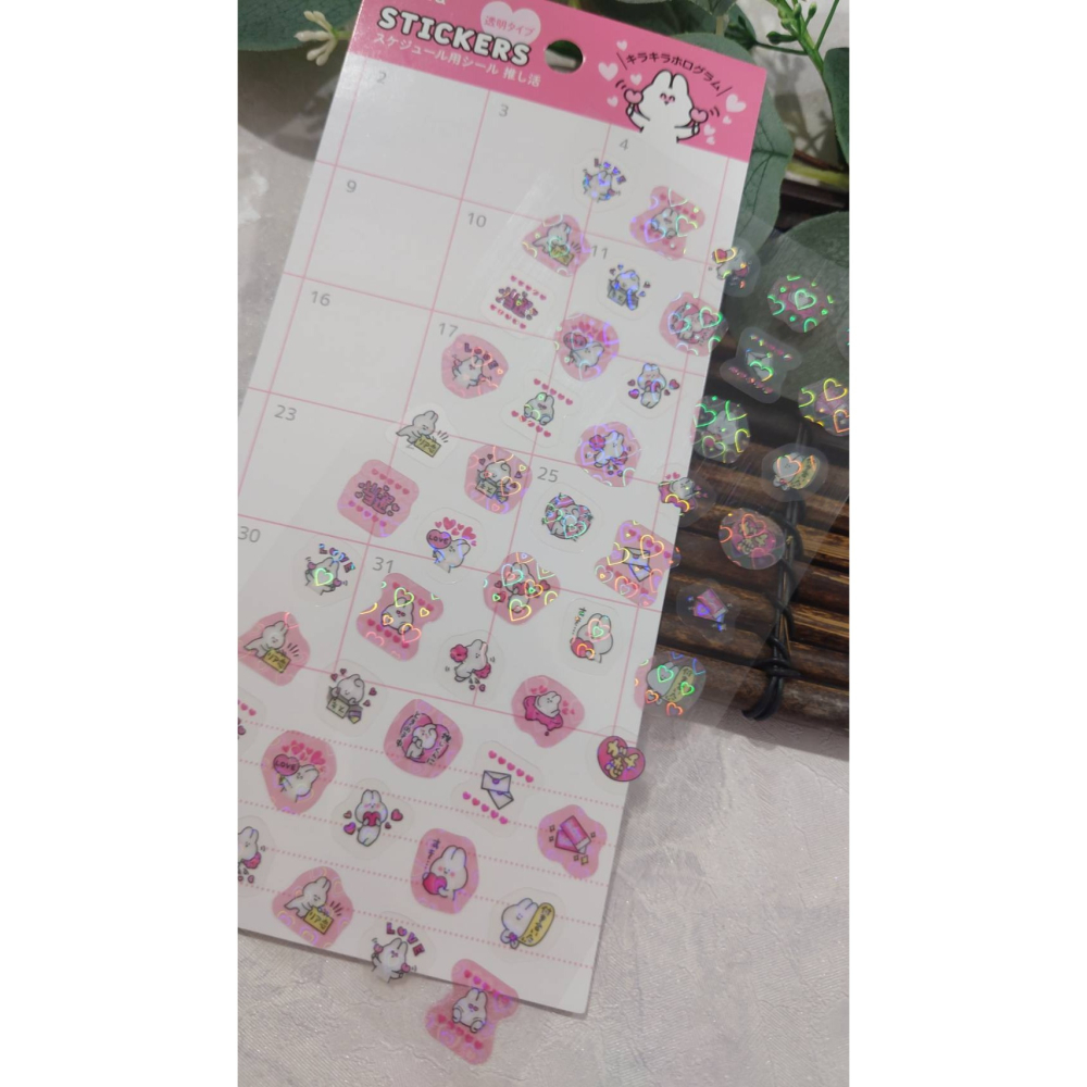 *激動小鹿*<現貨>日本 amifa 貼紙 154238 行事曆貼紙 應援活動 pet貼紙 日本進口貼紙-細節圖3